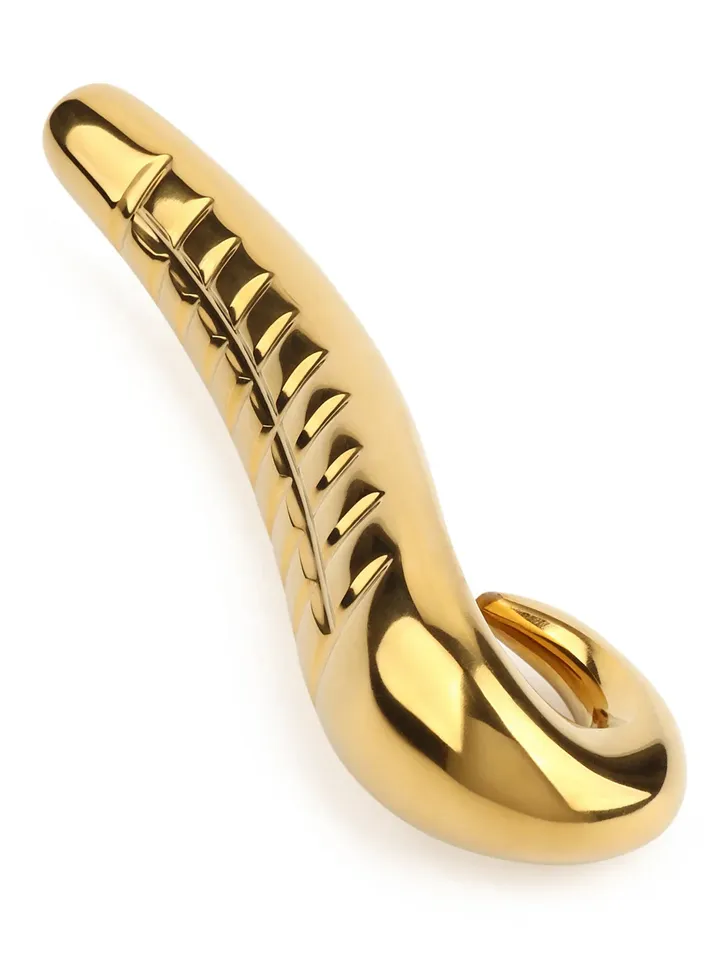 Mr Steel: Devil's Tongue Dildo, guld