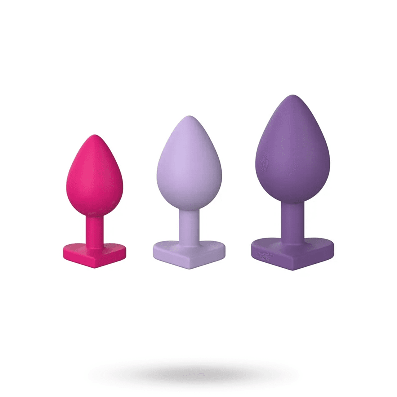 Triple Heart Anal Plug Set