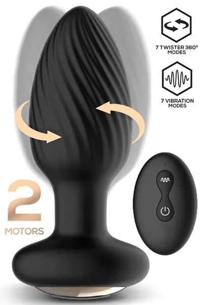IntoYou: Drago, Twister Vibrating Anal Plug with Remote