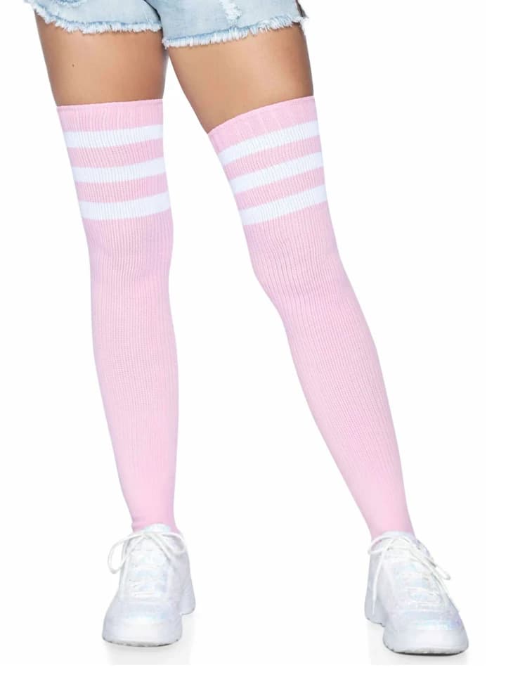 Athlete Over The Knee Socks Light Pink