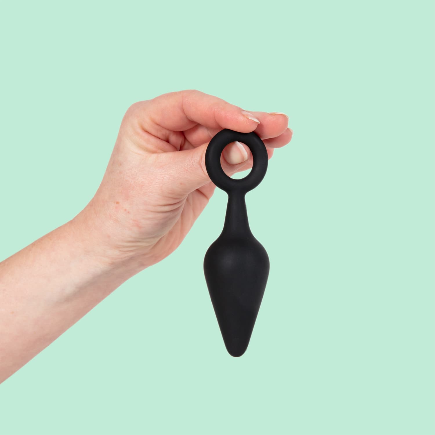 Mellanstor Analplugg med Ring