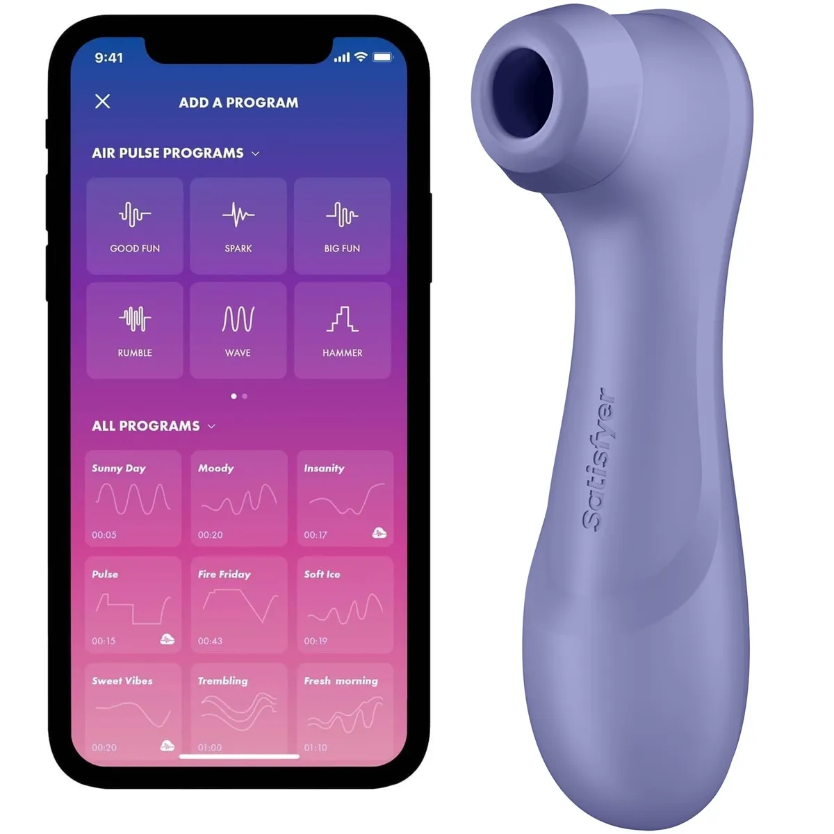 Satisfyer Pro 2 Gen. 3 With Liquid Air & Bluetooth App Purple