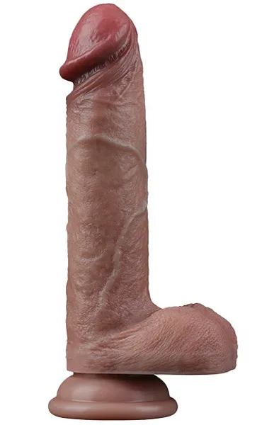 Lovetoy Dual Layered Silicone Dildo 19,5 cm Realistisk dildo