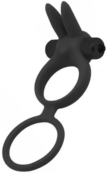 TOYZ4LOVERS Timeless Dual Ring Black Penispump med vibrator