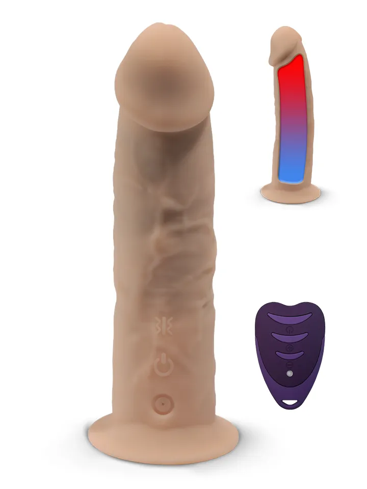 Silex-D Vibrating Dildo 17,5 cm Dildo med vibrator