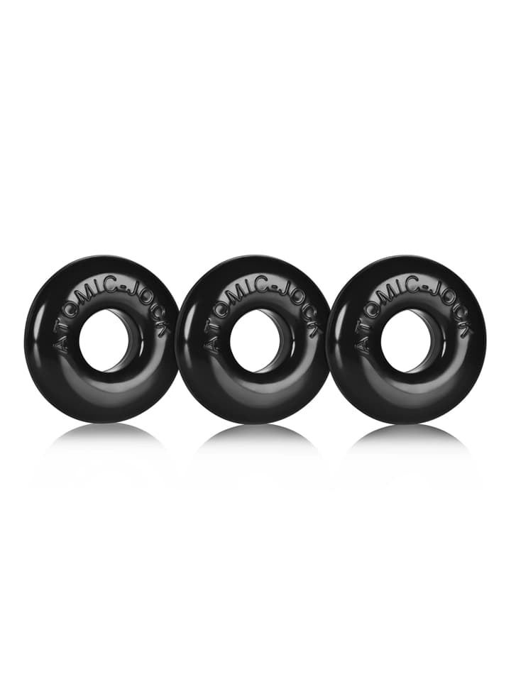 Oxballs Ringer Cock Rings 3-Pack Black Penisringar paket