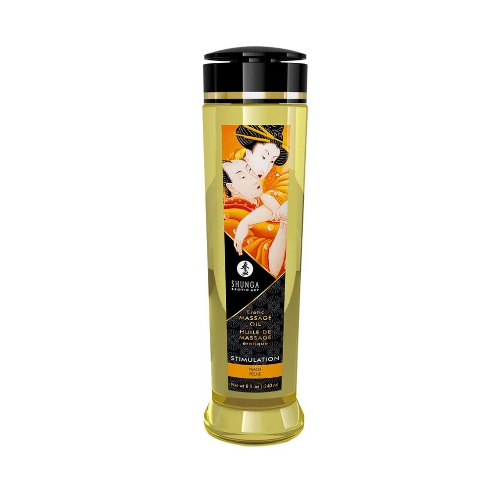 Shunga Erotisk Massageolja - Stimulation Peaches