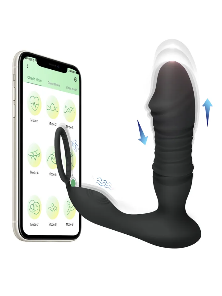 Prostate Massager With Thrusting & App
