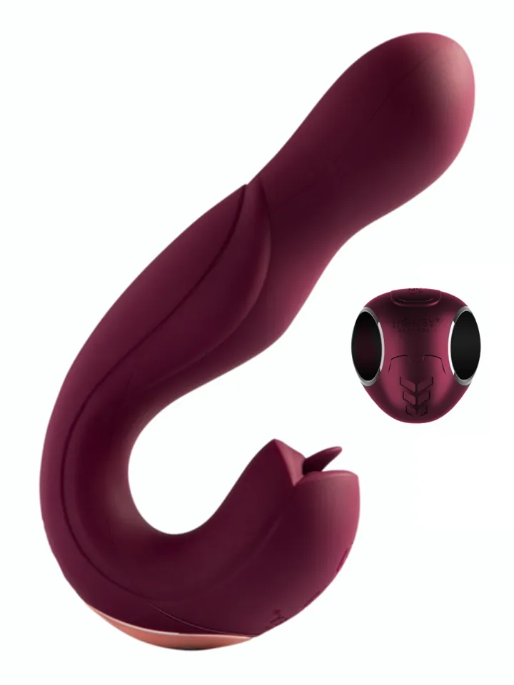 Joi Pro Rotating Head G-spot Vibrator & Clit Licker Red
