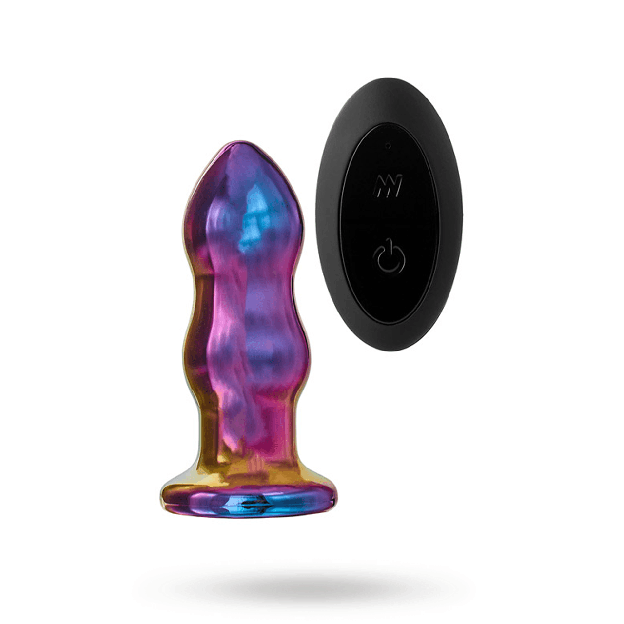 Glamour Glass Remote Vibe Curved Plug Analplugg i glas