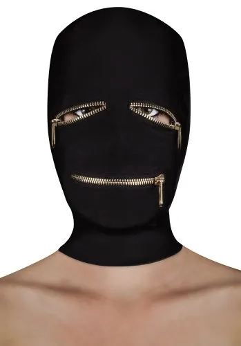 Extreme Zipper Mask With Eye & Mouth Zipper BDSM mask