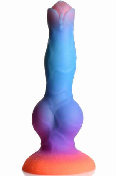 Glow-In-The-Dark Silicone Alien Dildo 21,5 cm