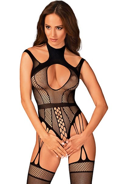 G327 - SVART BODYSTOCKING