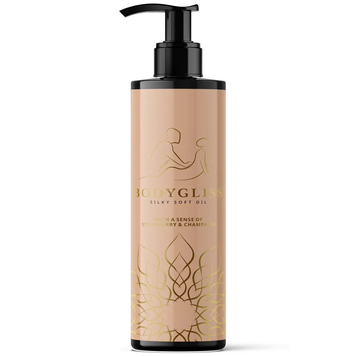 BodyGliss: Massage Oil & Lube, Strawberry/Champagne, 150 ml