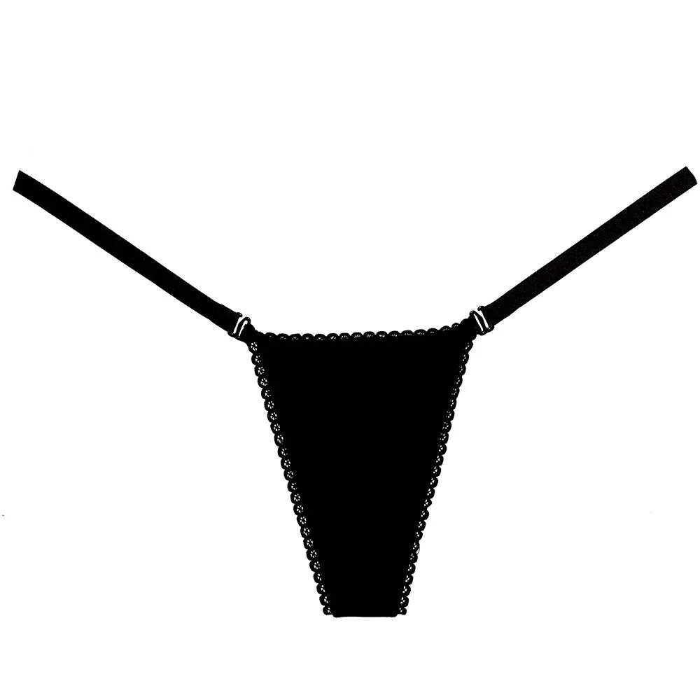 Adore Wetlook Panty Black