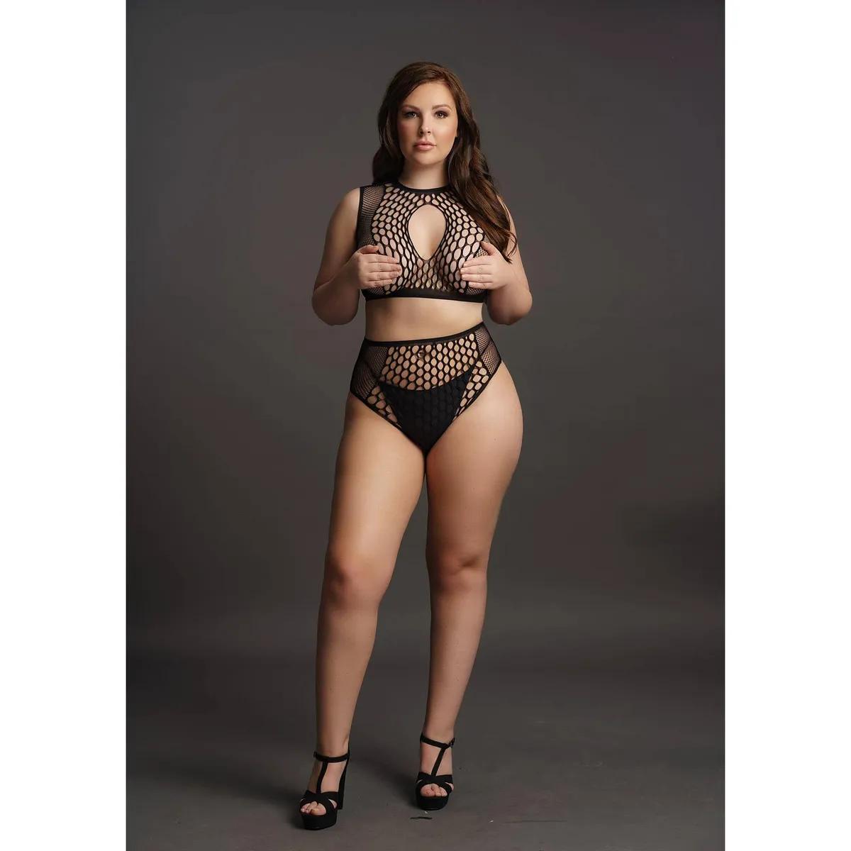 Le Désir Key hole bra set Black OSX