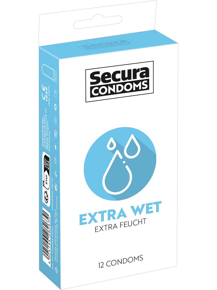 Extra Wet 12-pack kondomer