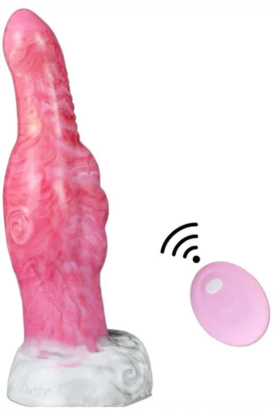 Pink Alien Faelight Vibrating Dildo 22 cm Dragon dildo