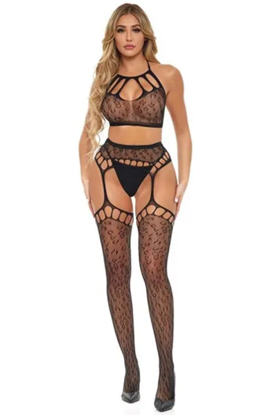 Rant With It 2-pcs Bra Set Black O/S Sexiga underkläder