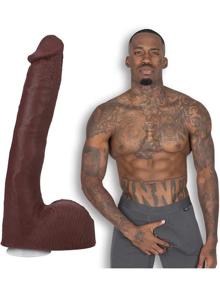 Pressure - Realistic ULTRASKYN Dildo 25 cm - Chocolate