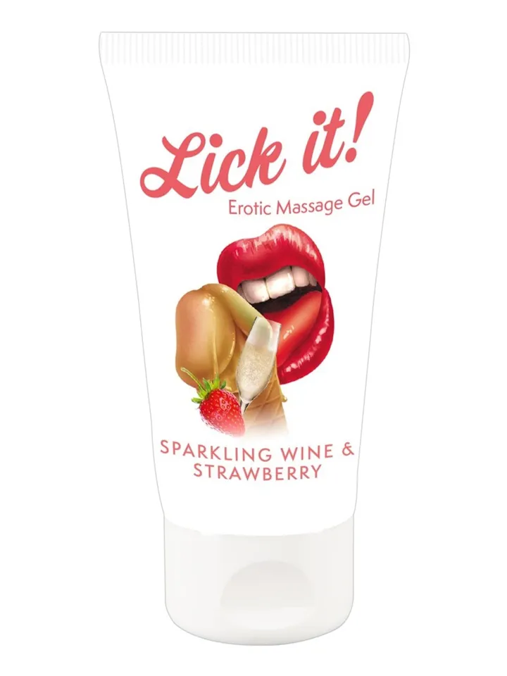 Erotic Massage Gel Sparkling Wine & Strawberry 50ml