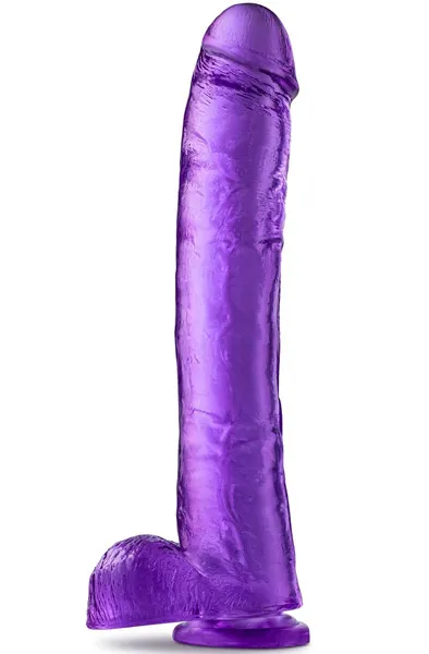 B Yours Plus: Hefty n' Hung Dildo, 36 cm, lila