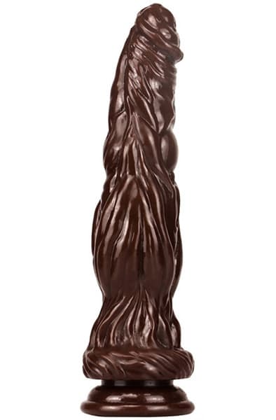 Silicone Dildo Monster Bark Brown 26 cm