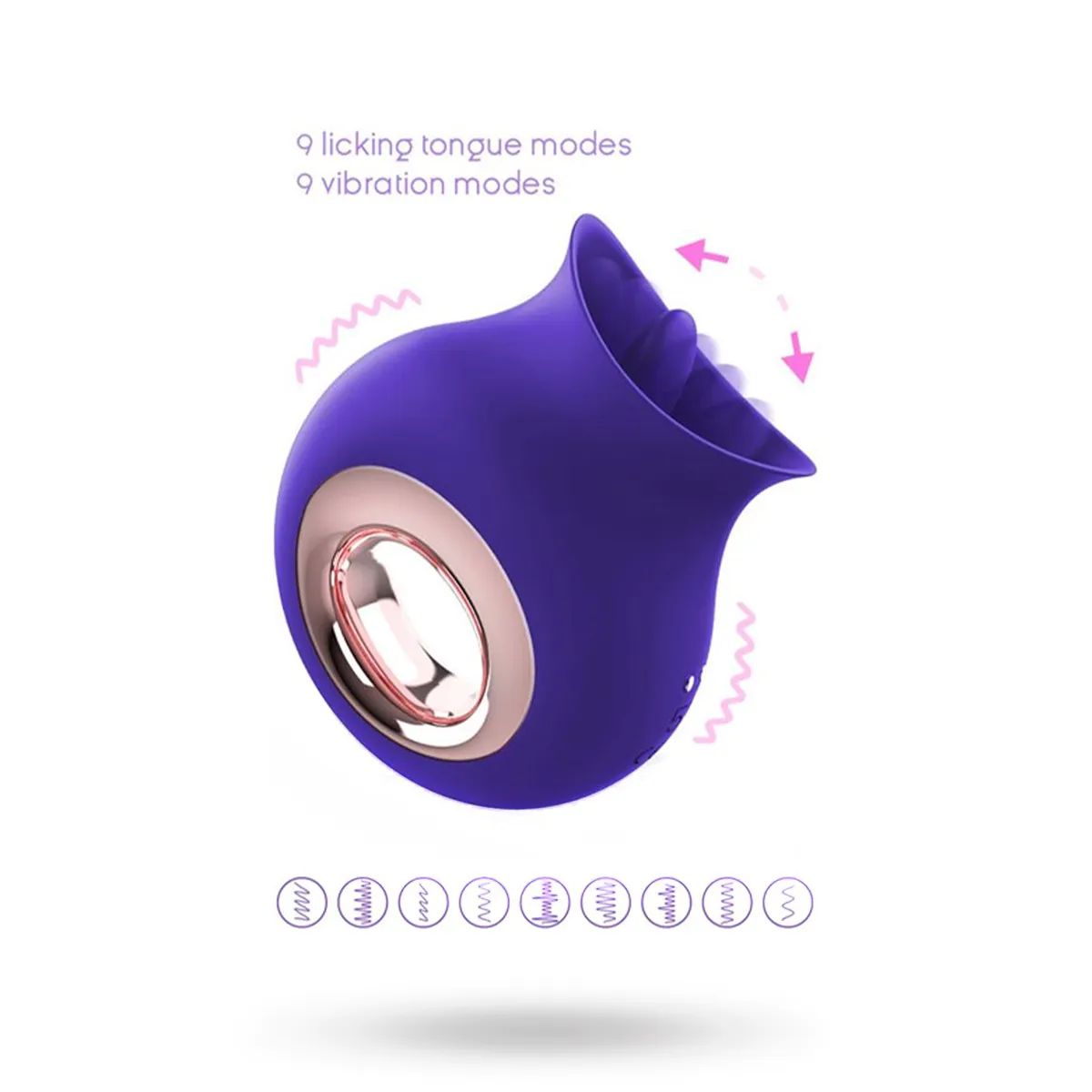 Action No. 25 Licking Tongue & Vibrator Clitoris Massager Klitorisvibrator