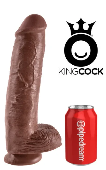 Pipedream King Cock With Balls Brown 28 cm