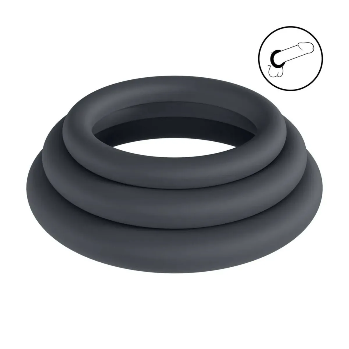Silicone Ring Set 3-pack