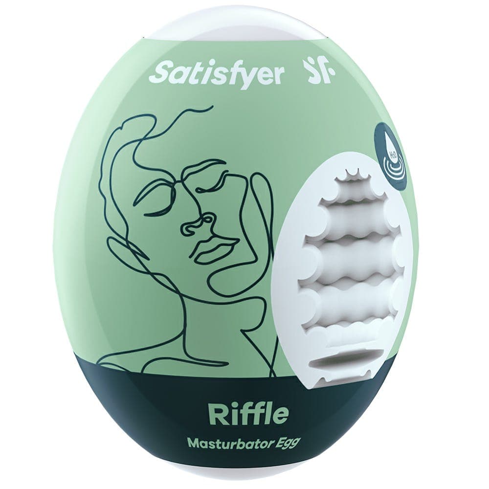 Satisfyer Masturbator Egg Single Riffle Onaniägg