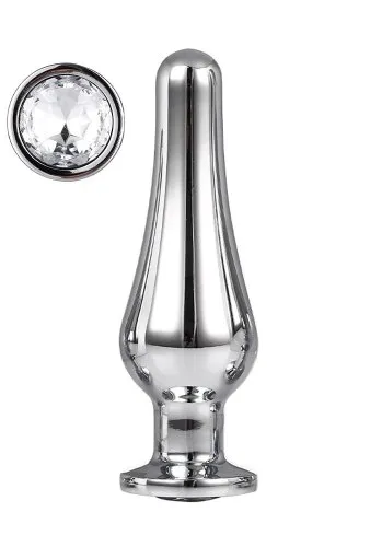 Gleaming Love Medium Pleasure Plug, Silver