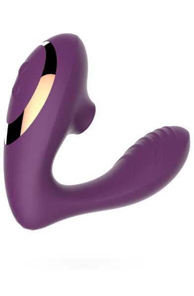 2-in-1 Clitoral Air-Pressure and G-Spot Vibrator