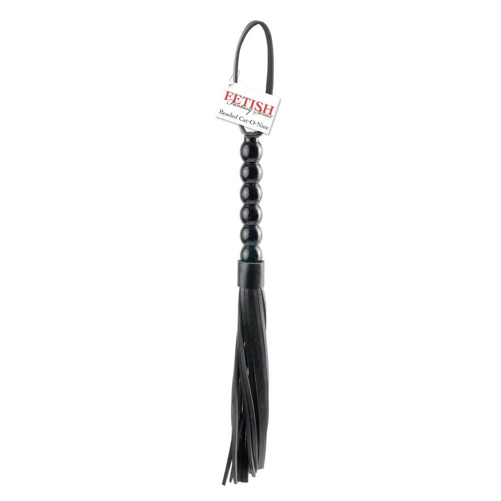 Pipedream Fetish Fantasy: Beaded Cat-O-Nine Tails, svart