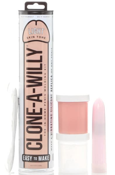 Clone-A-Willy: Vibrerande Penisavgjutning, ljus hudfärg