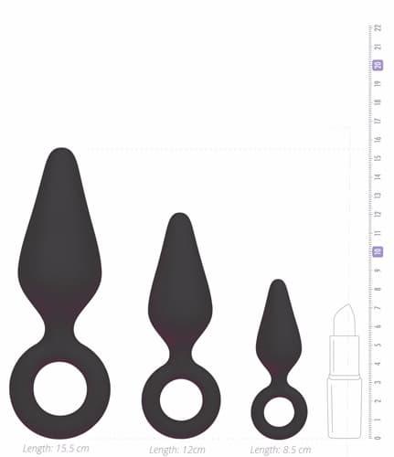 Easytoys Buttplug Set With Pull Ring