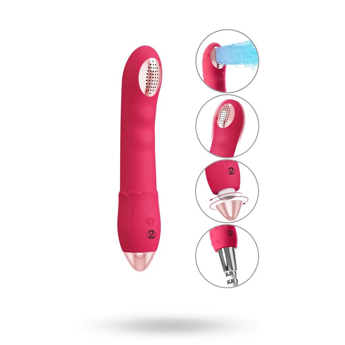 You2Toys: Showers to Orgasm, Silicone Vibrator