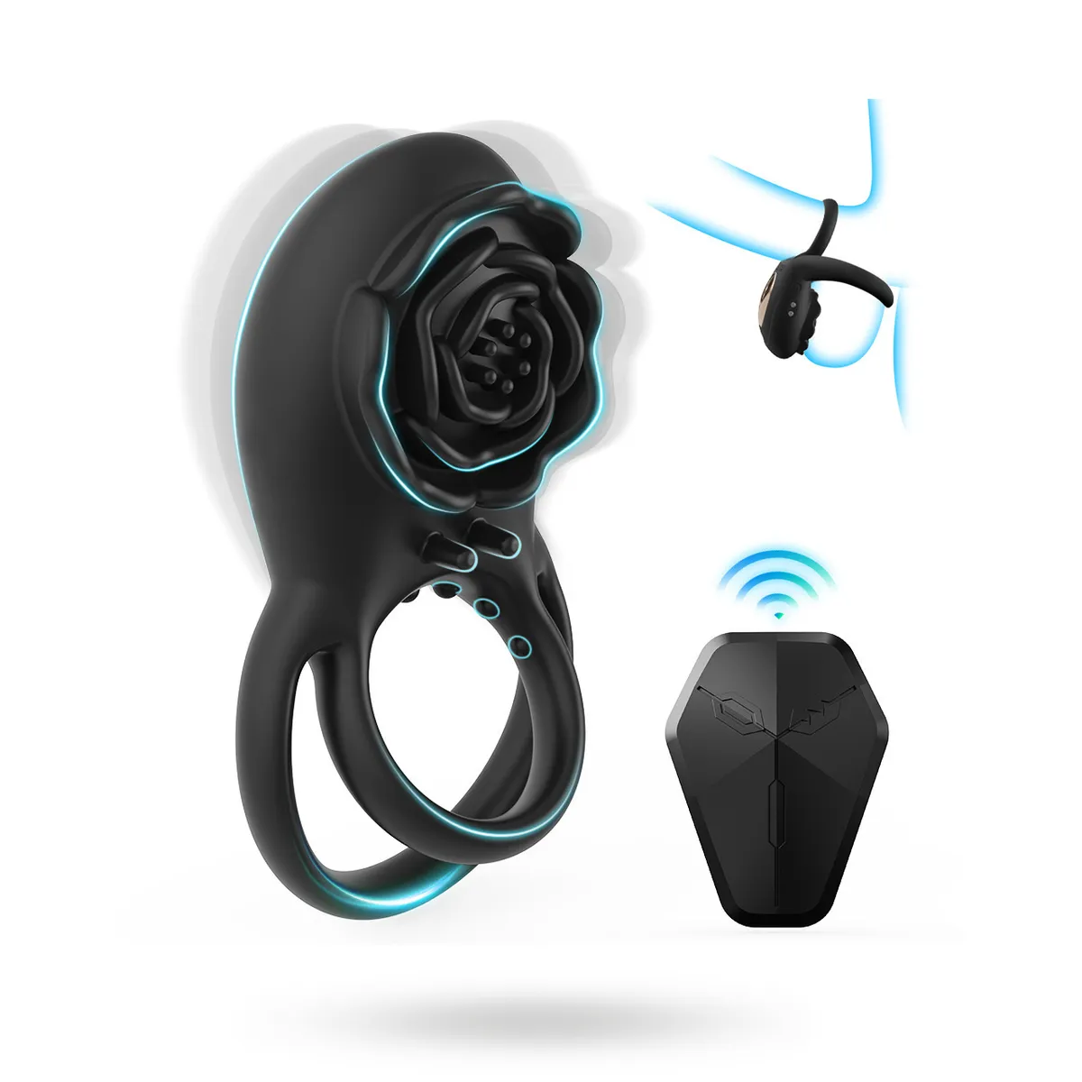 Vibrating Cockring With Remote Control