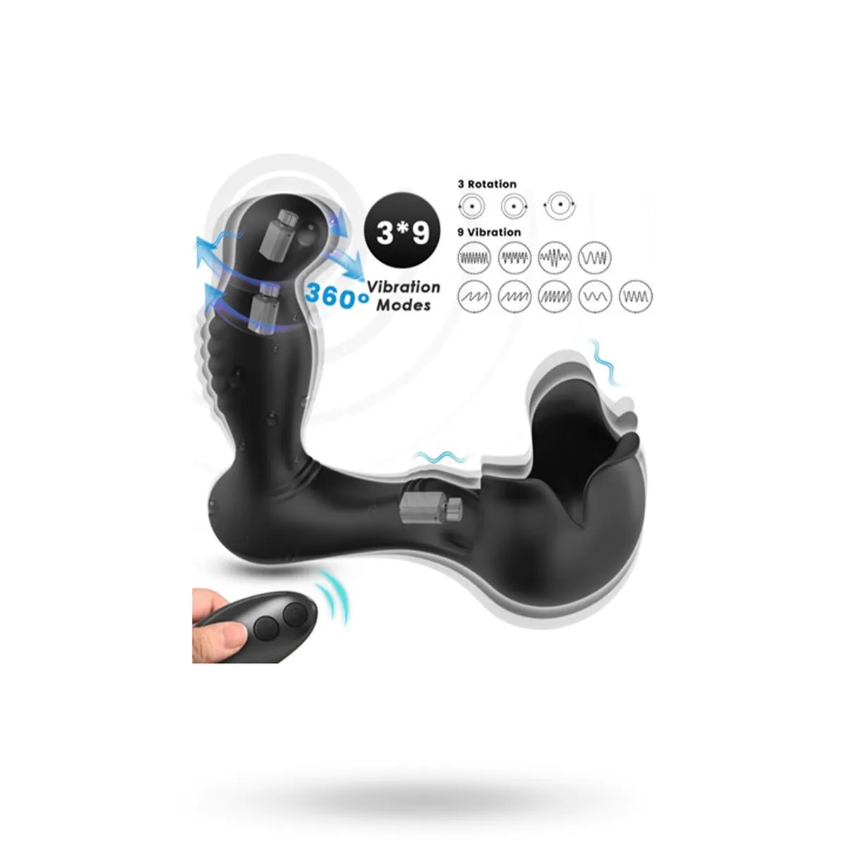 Vibrator Anal & Stimulator With Remote Prostatastimulator