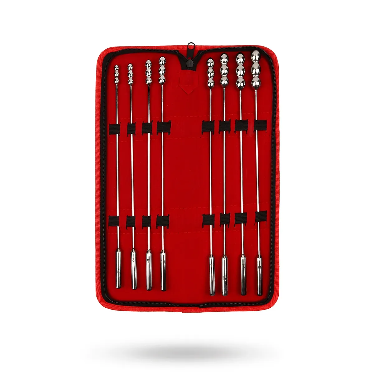 Mr Steel: Rosebud Urethral Beaded Sounds, 8-pack