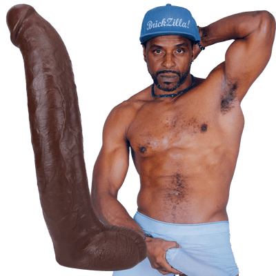 Brickzilla ULTRASKYN Dildo 33 cm - Chocolate