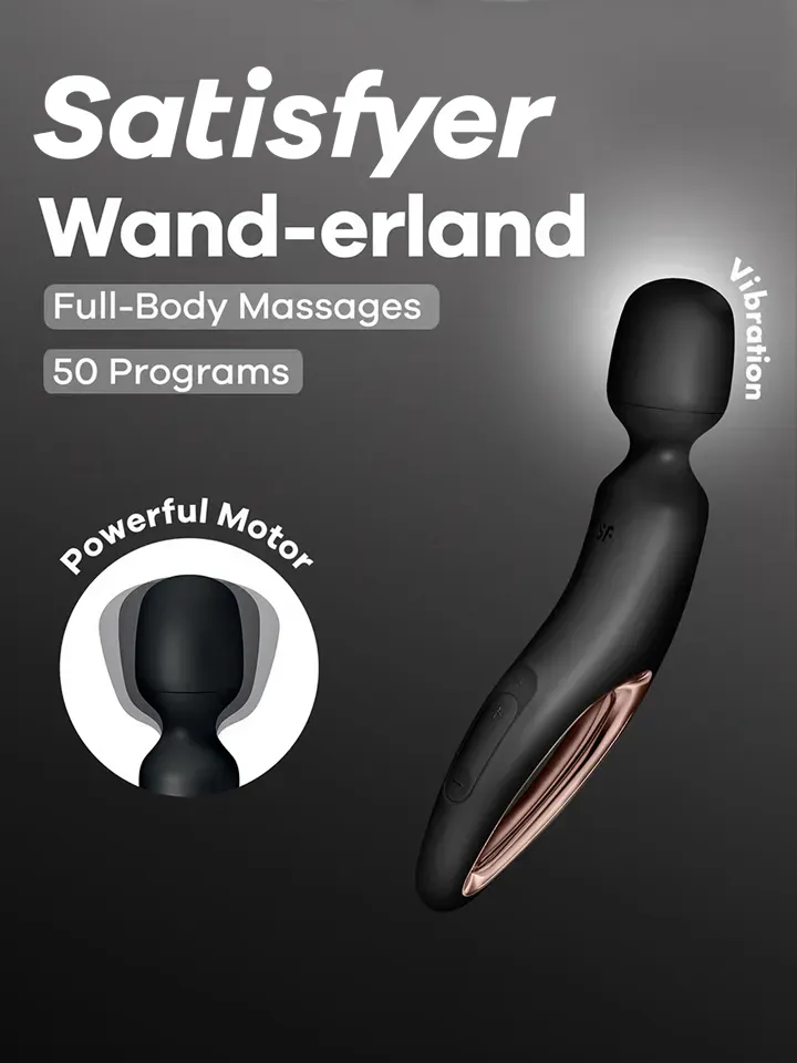 Satisfyer Wand-Erland Black/Rosegold Magicwand / Massagewand