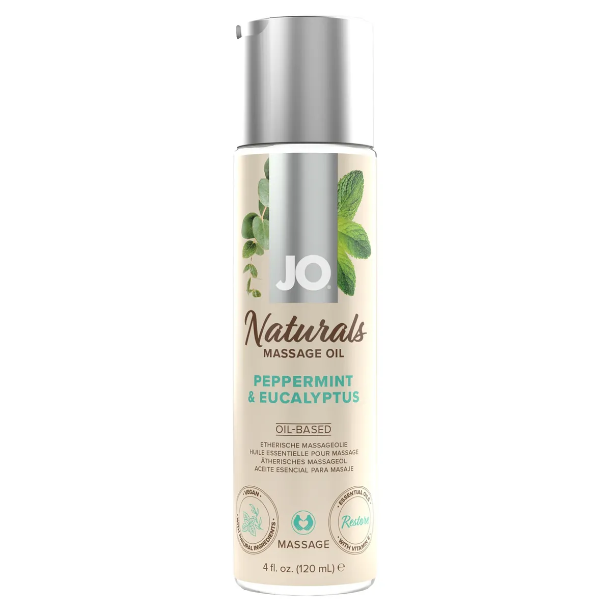 System JO Naturals Massage Oil Peppermint & Eucalyptus