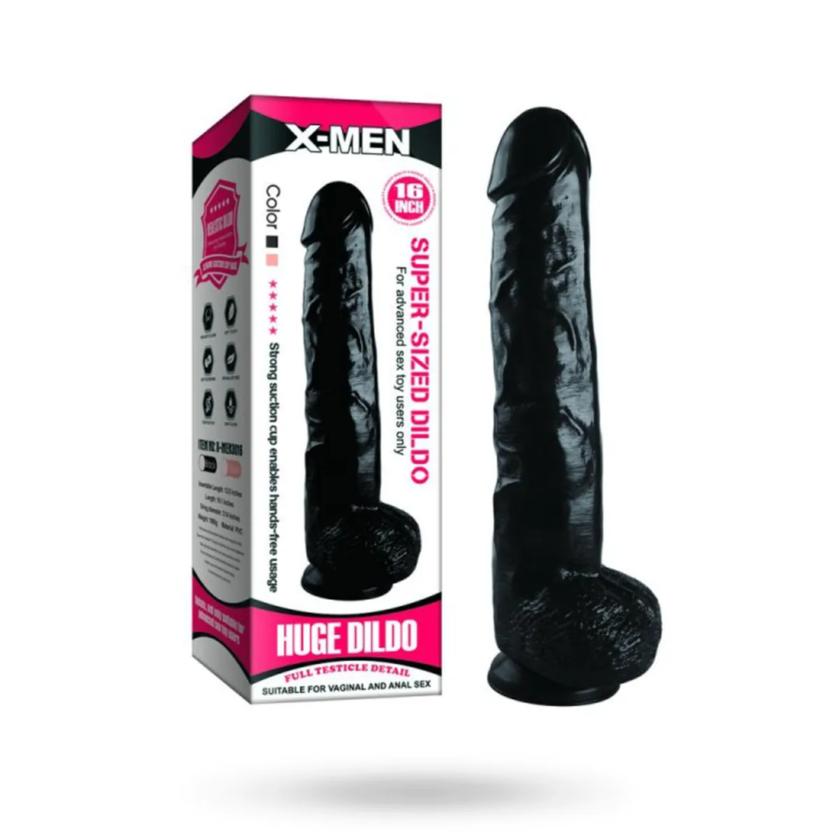 X-Men Super-Sized Dildo Black 40cm XL dildo