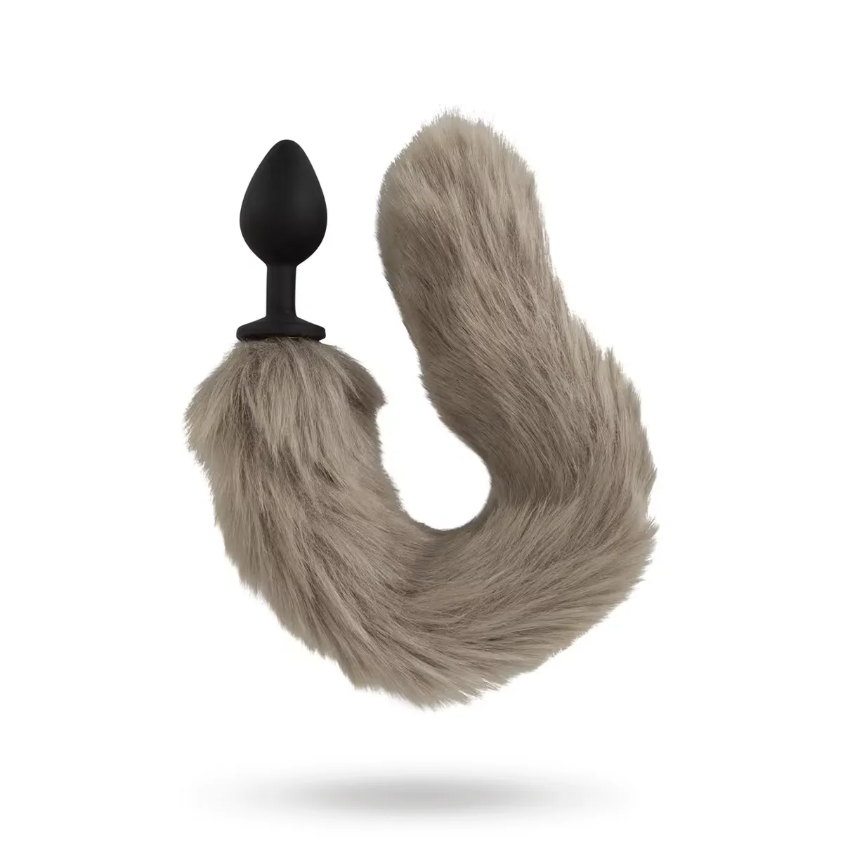 You2Toys: Long Fluffy Tail Butt Plug, grå