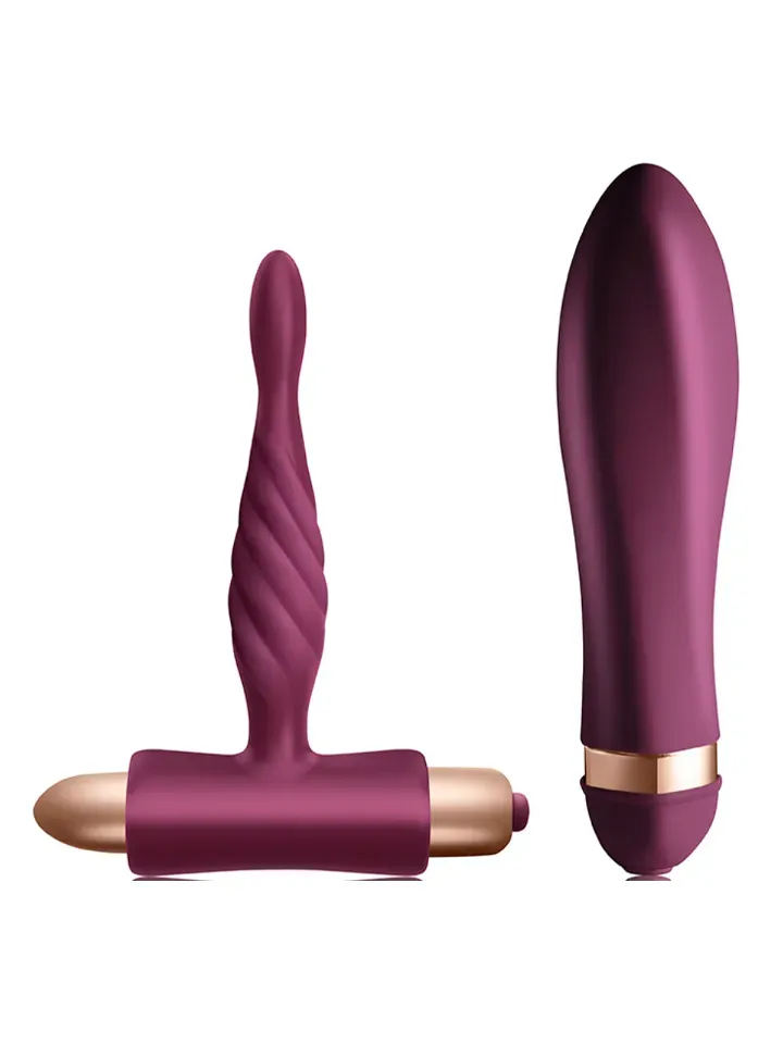 Dare Kit Twisted Vibrator + Anal Plug Beginner