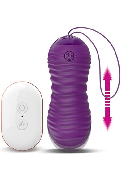 Orio Vibrating Up & Down Egg Purple