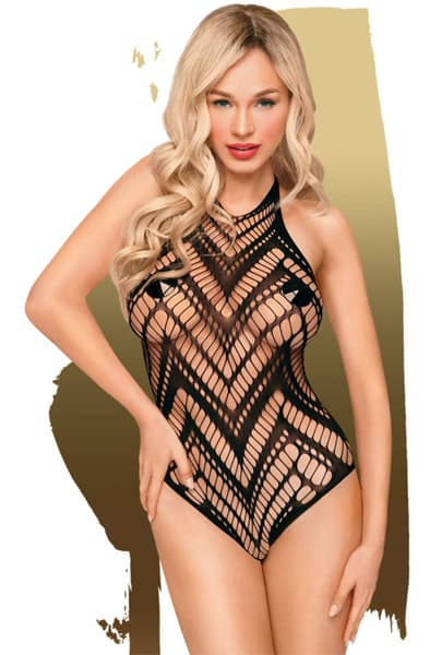 Go Hotter - See Through Teddy - Black