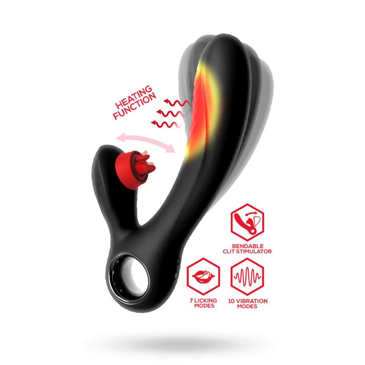 Niza Vibe With Heating & Clitoris Triple Tongue Rabbitvibrator
