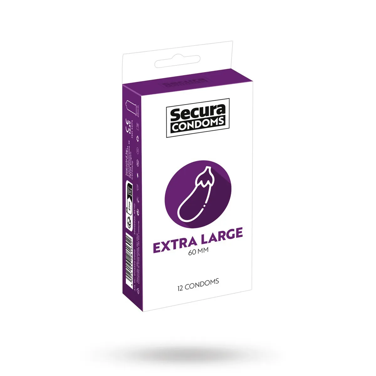 Secura: Extra Large, Kondomer, 12-pack